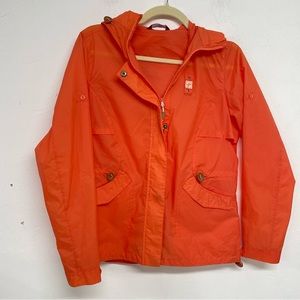 Toread Canada Orange Sheer Ultra Lightweight Rain Jacket Windbreaker L